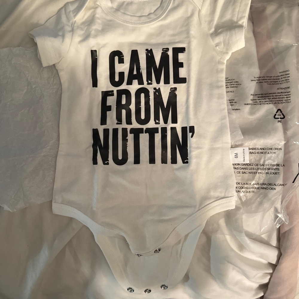 I came from nuttin toddler 6M NWT
